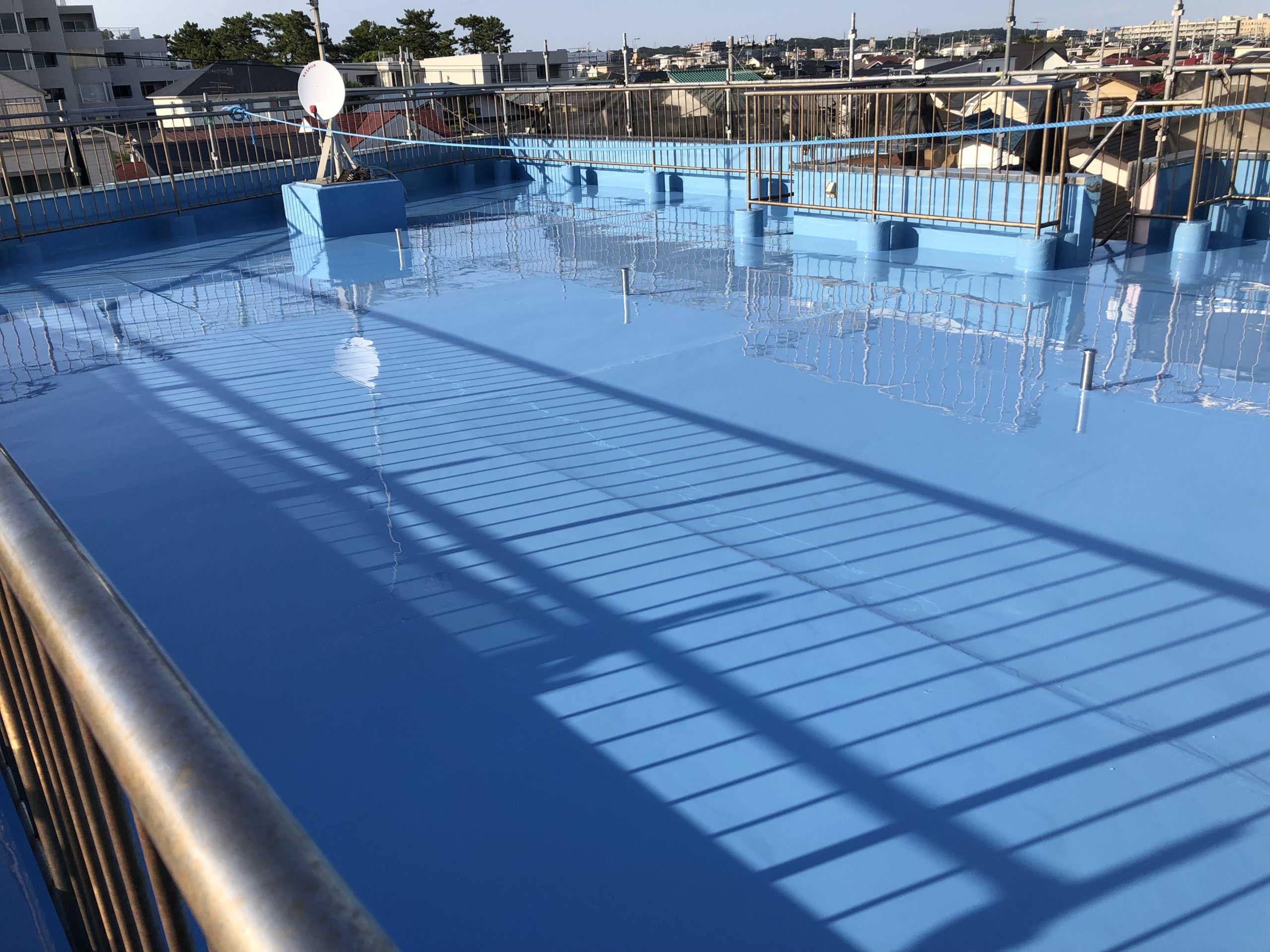 ウユニ塩湖のような防水工事